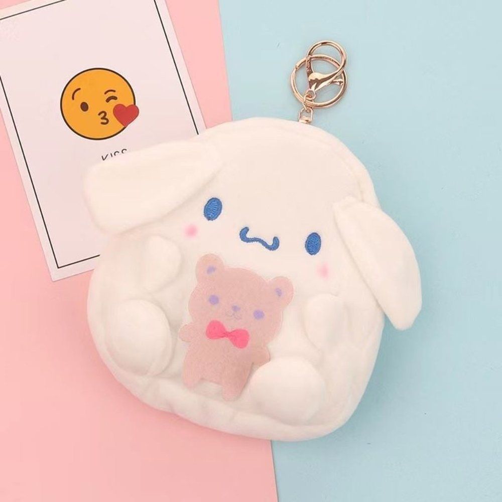 Cinnamonroll Plush Keychain Mini Bag